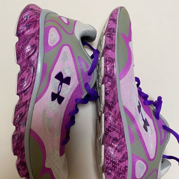 Under Armour 4D Micro Foam Purple/White Sneakers - Picture 6 of 9